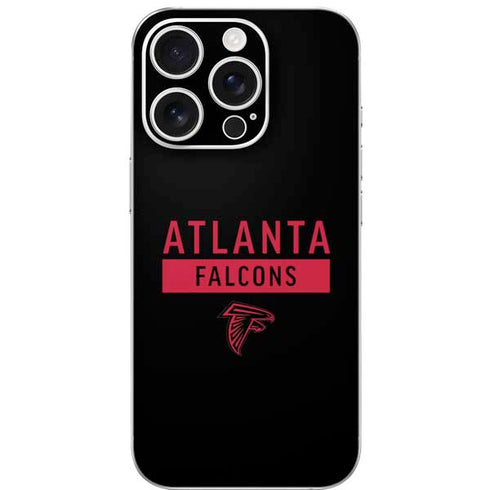 NFL Atlanta Falcons Black Performance Series iPhone 16 Pro Skin